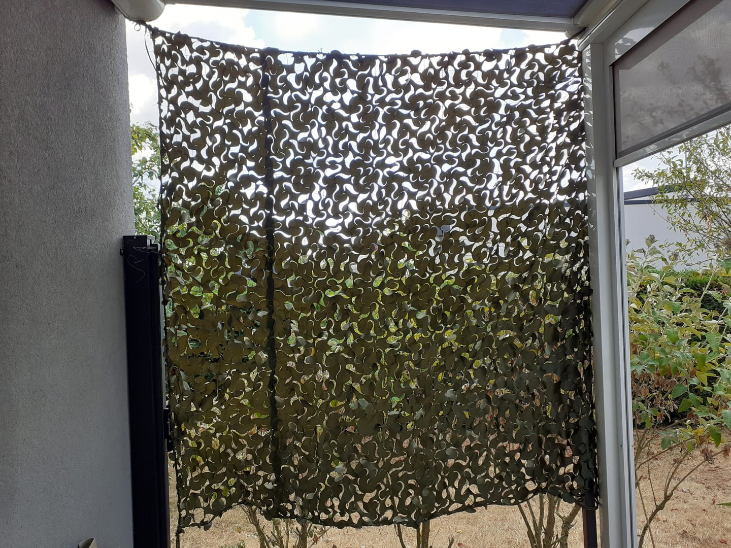 Customer photo review of Filet de camouflage renforcé vert