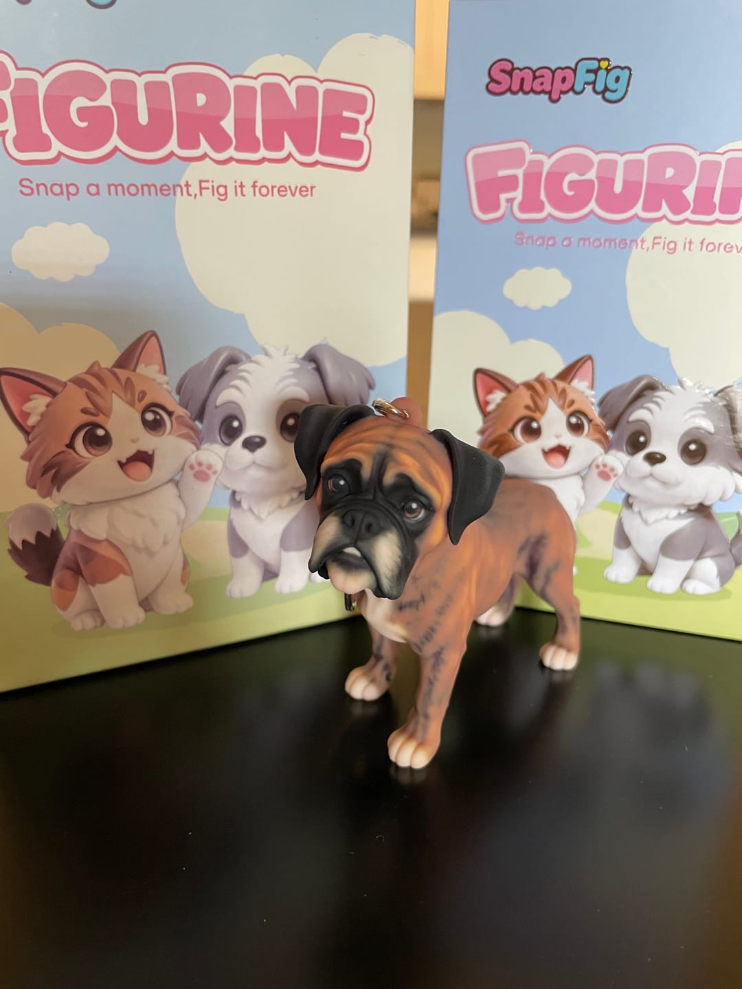 Customer photo review of Custom 3D Figure Keychain - Personalized Bag Charm from Photo