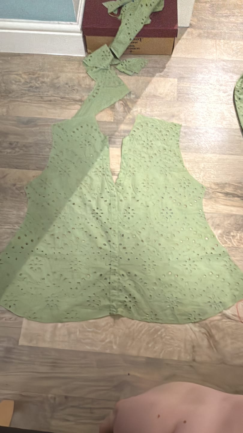 Customer photo review of Luxurious Cotton Broderie Anglaise - 60" Wide - Variations Available