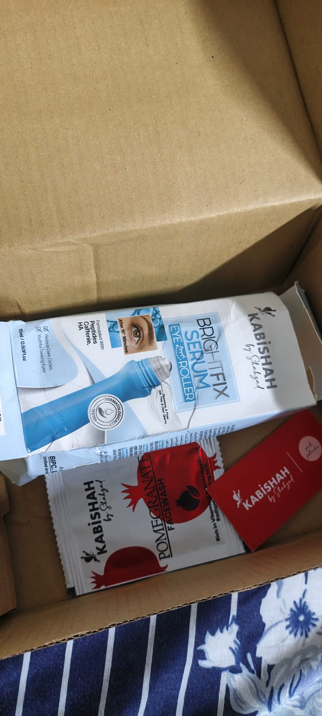 Customer photo review of Brightfix Serum Eye Roller