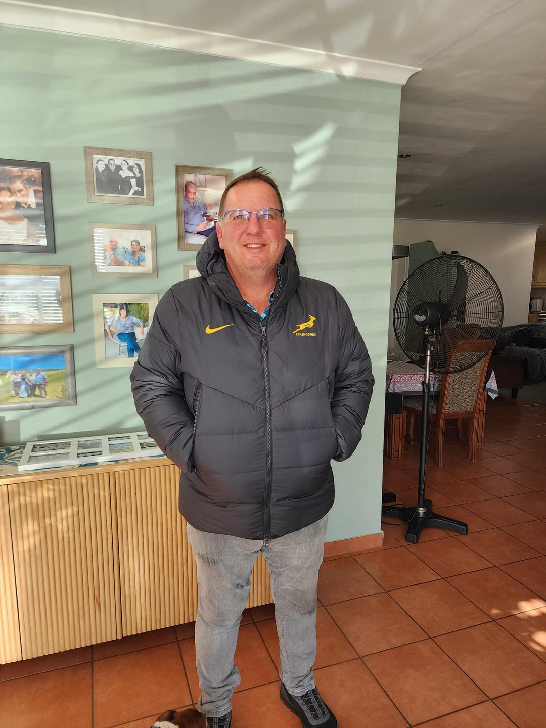 Customer photo review of Springboks Nike Mens Fill Jacket Black