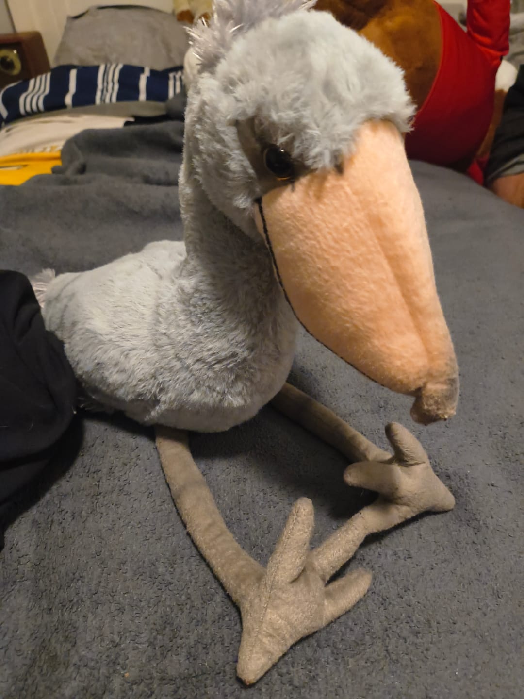 Customer photo review of Shoebill Stork Bird Soft Stuffed Plush Toy