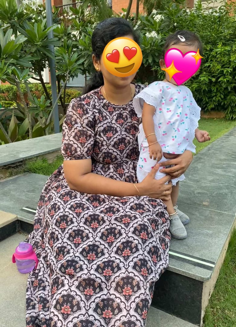 Customer photo review of Grey Matter Maternity Feeding Dress