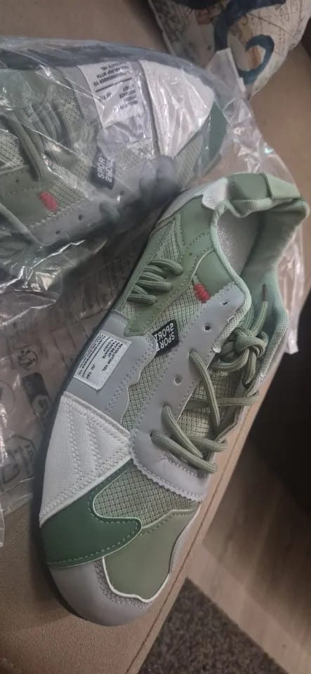 Customer photo review of Luca | Retro Colourblock Trainers