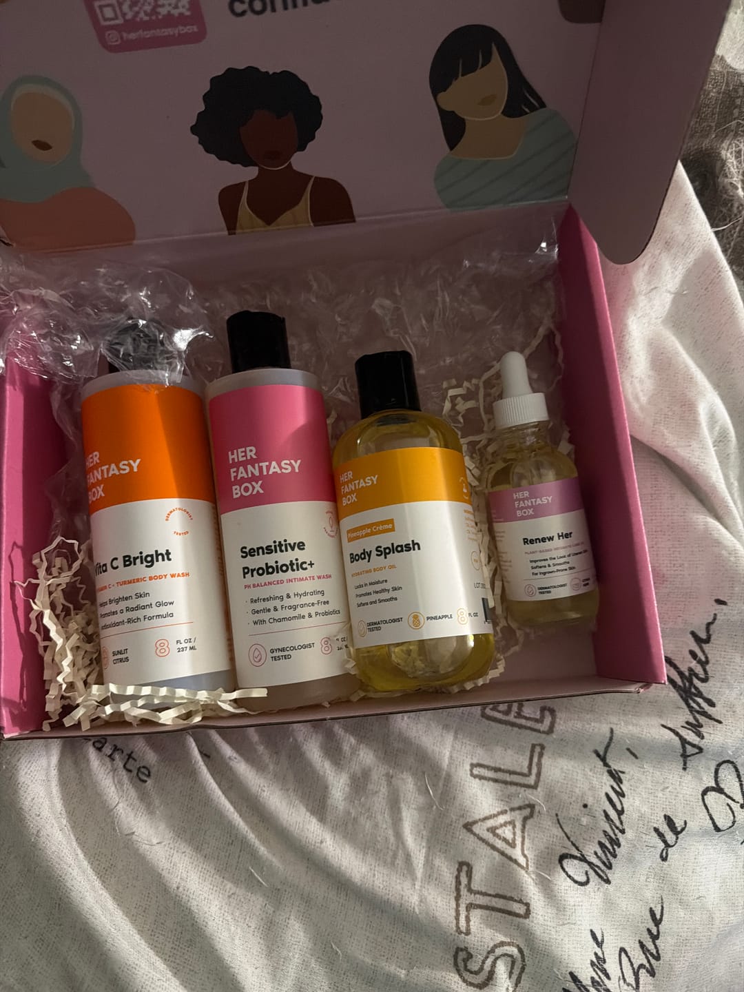 Customer photo review of Bright & Even Skin Kit