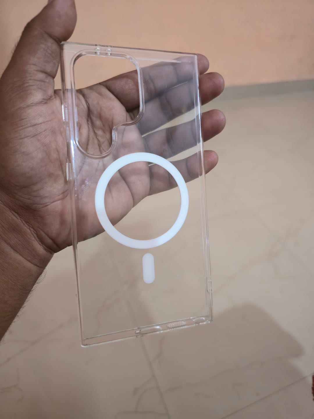 Customer photo review of Anti-Yellow Magsafe Clear Case