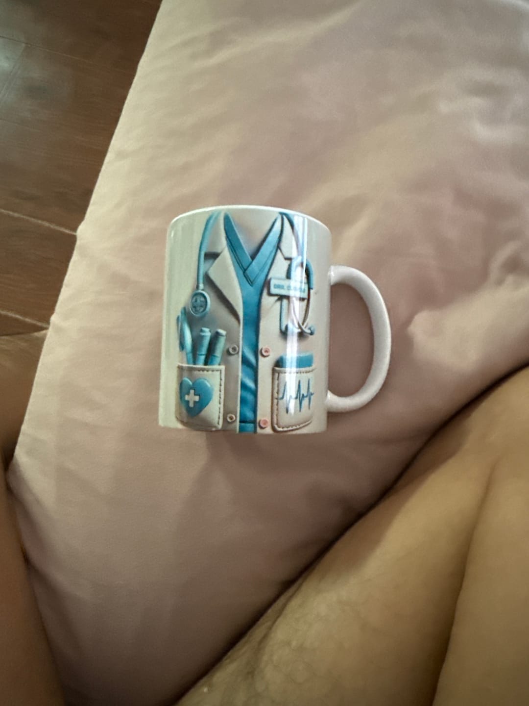 Customer photo review of Medical Appreciation Design With Stethoscope - Personalized Coffee Mug - Gift For Medical Professionals