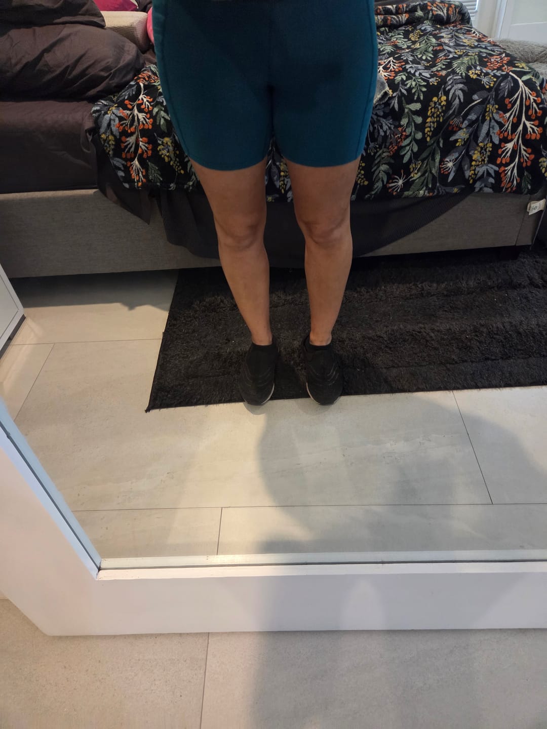 Customer photo review of PureFlex Organic Cotton High Waist Pocket Shorts