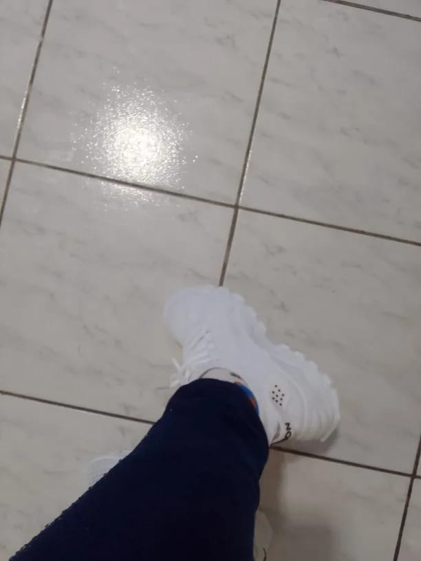 Customer photo review of Bella | Comfortable Orthopaedic Trainers