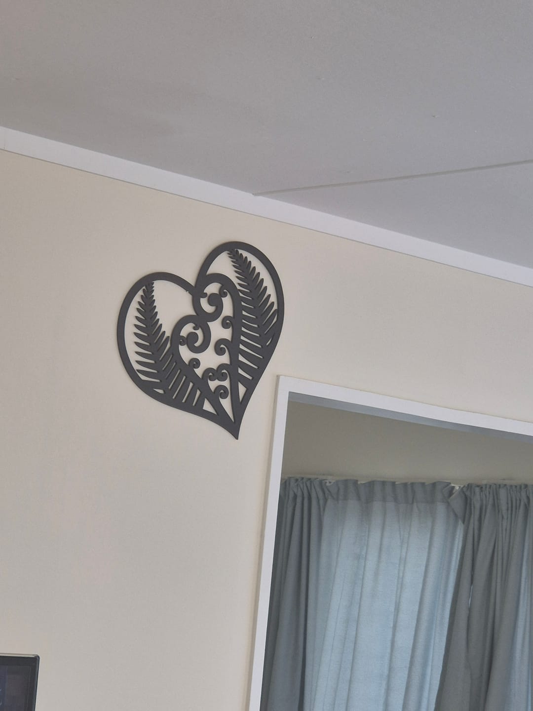 Customer photo review of Heart with Fern Wall Decor