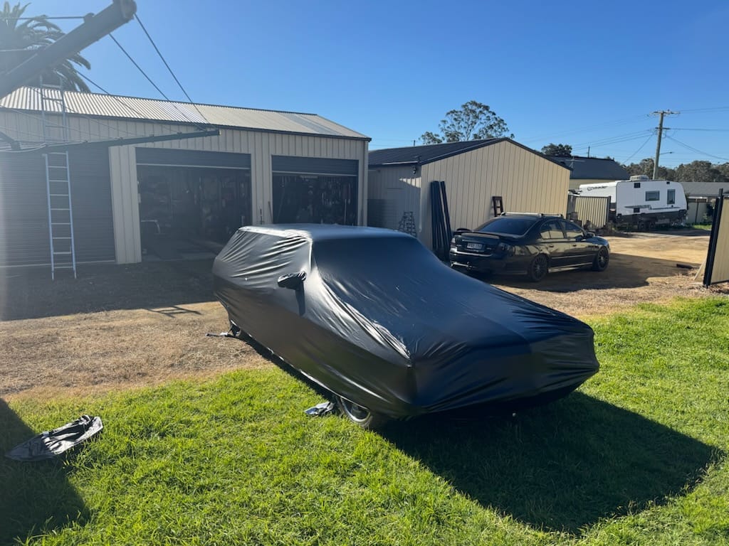 Customer photo review of FlexGuard Waterproof Outdoor Custom Car Covers: Precision-Fit Protection - Choose Your Car