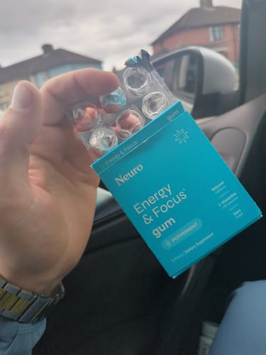 Customer photo review of Energy & Focus Gum