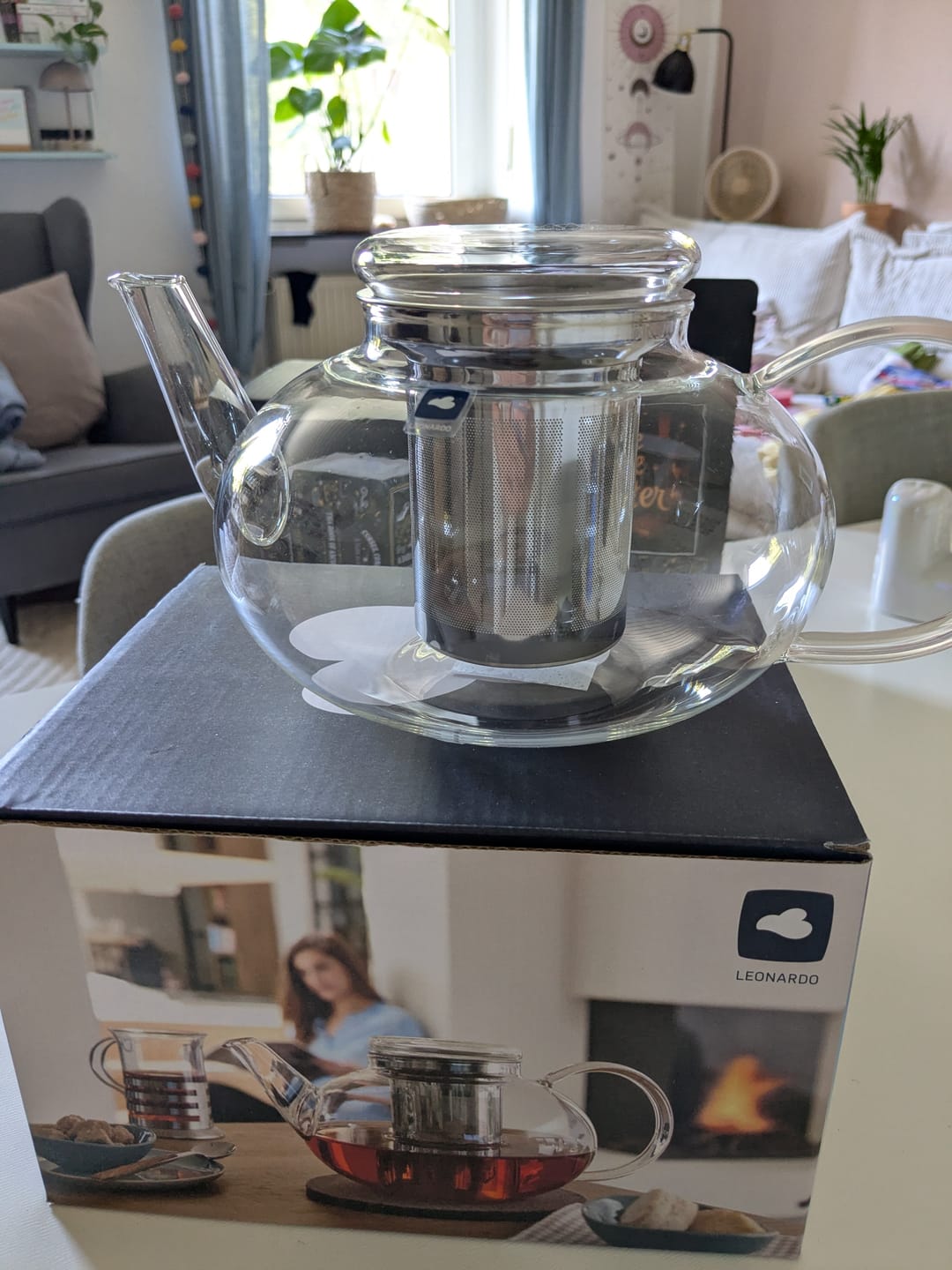 Customer photo review of Zauberhafte Glas-Teekanne mit Sieb für losen Tee