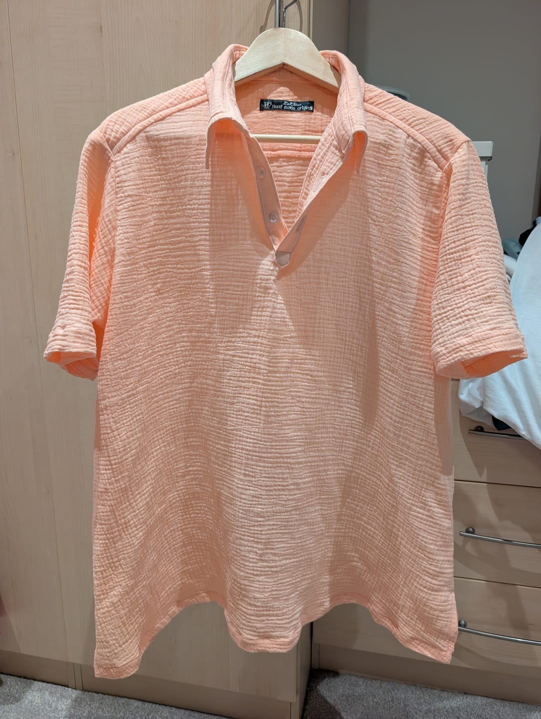 Customer photo review of Special Offer Light Coral Double Gauze Fabric