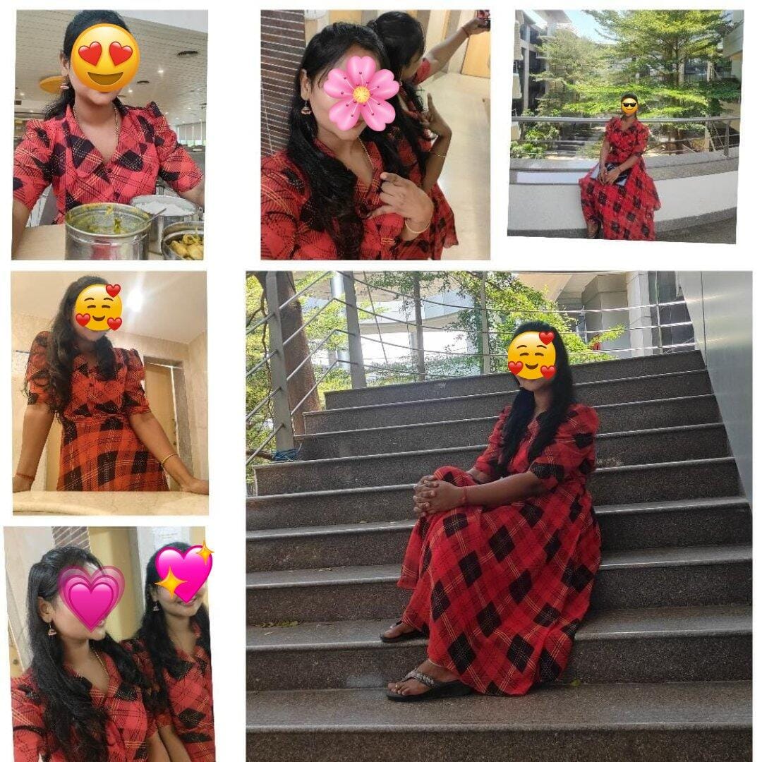 Customer photo review of Ocean Bloom Maternity Feeding Dress