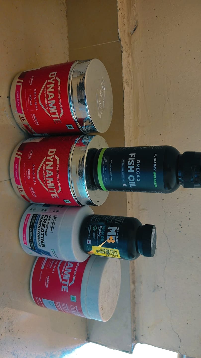 Customer photo review of Dynamite Pre-Workout (210g, 15 Servings) | Fruit Blast