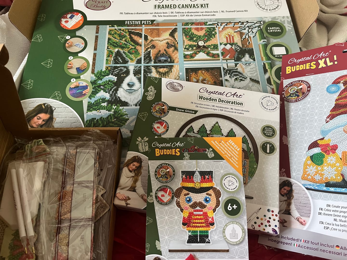 Customer photo review of Christmas Crystal Art Mystery Box