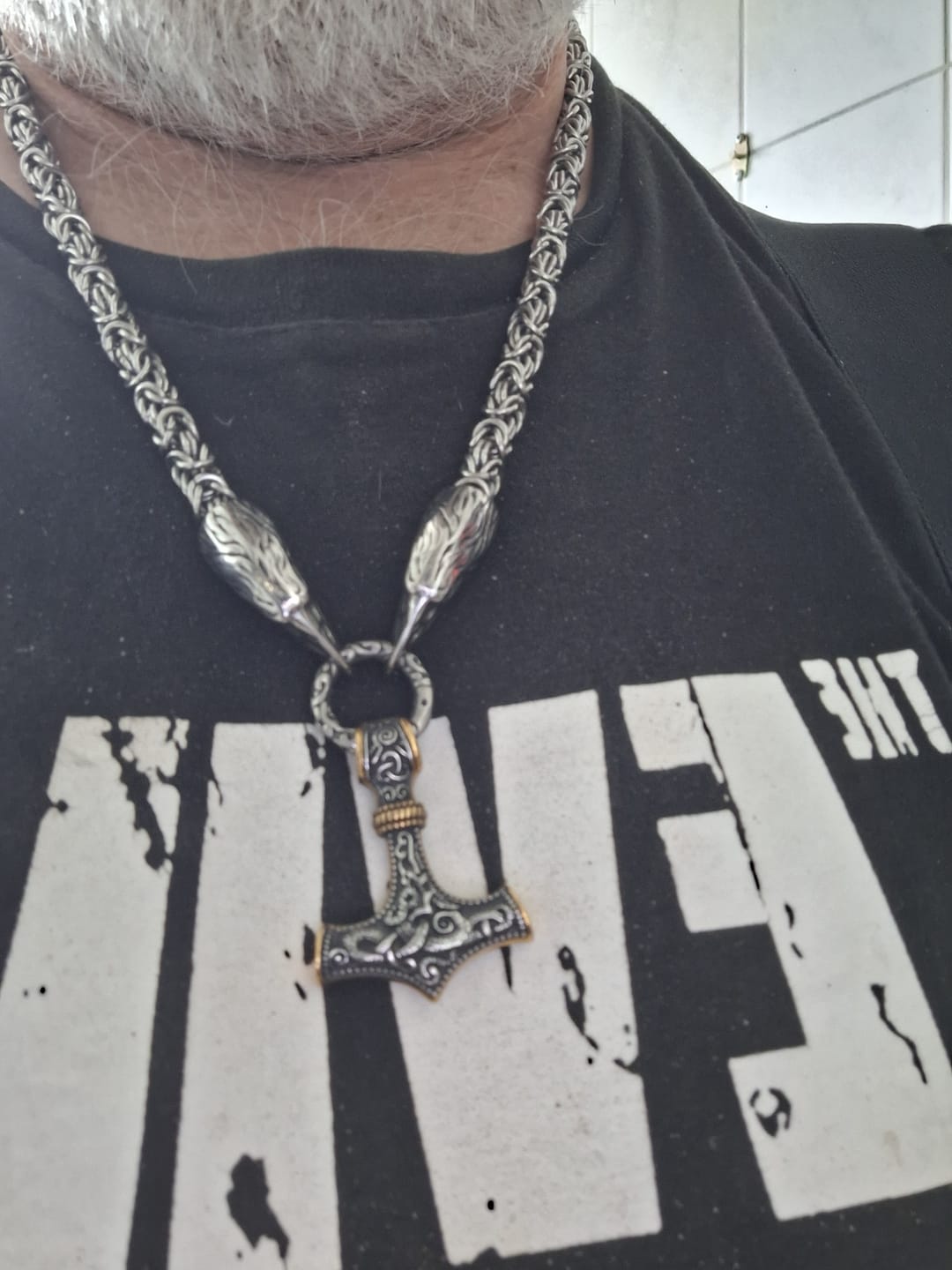 Customer photo review of Hüter des Hammers - Edelstahl Kette
