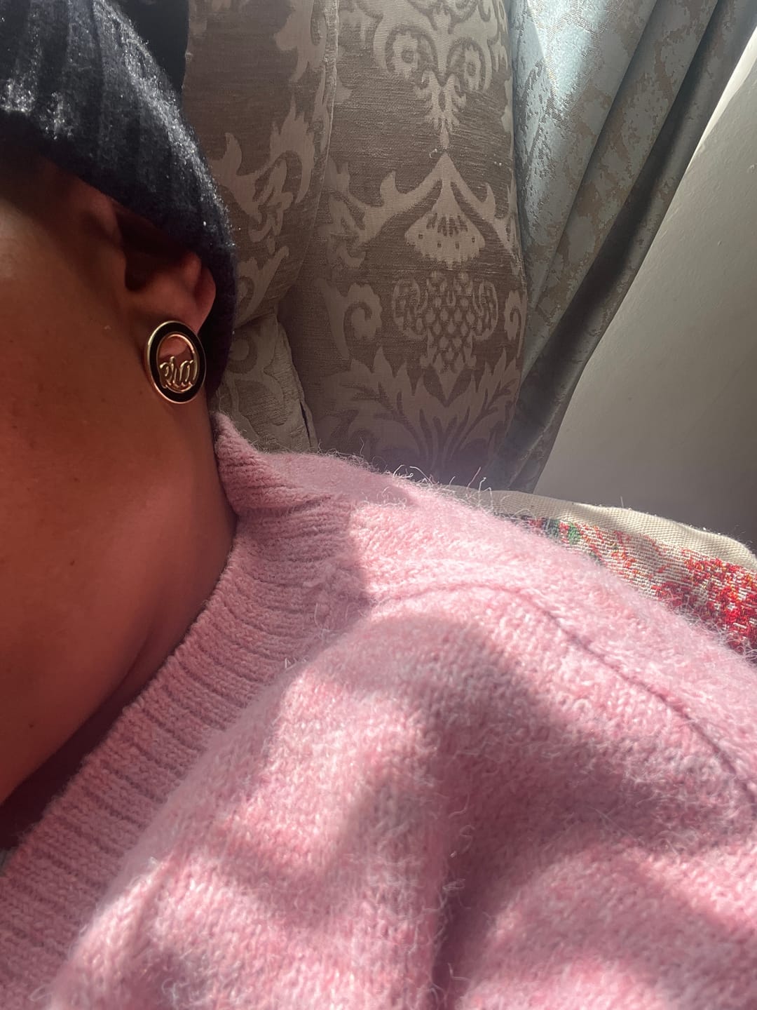 Customer photo review of Gold Diva Studs