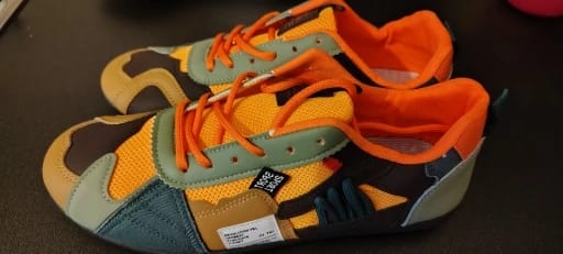 Customer photo review of Luca | Retro Colourblock Trainers