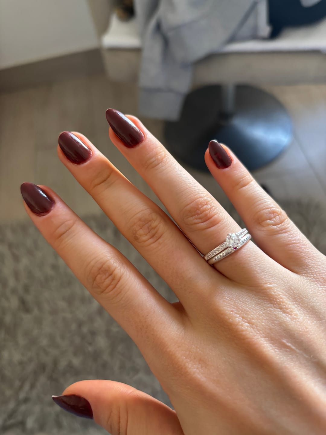 Customer photo review of Par de Alianças Pink Bloom - Prata 950
