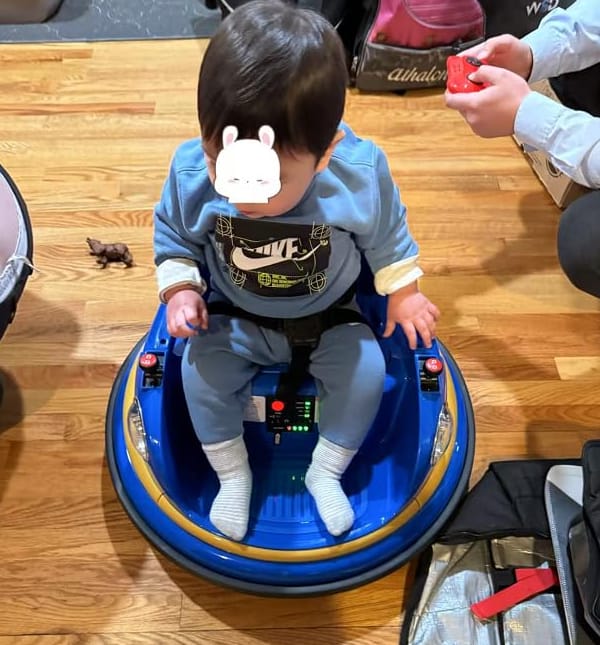 Customer photo review of Electric Bumper Car for Kids with Remote Controller