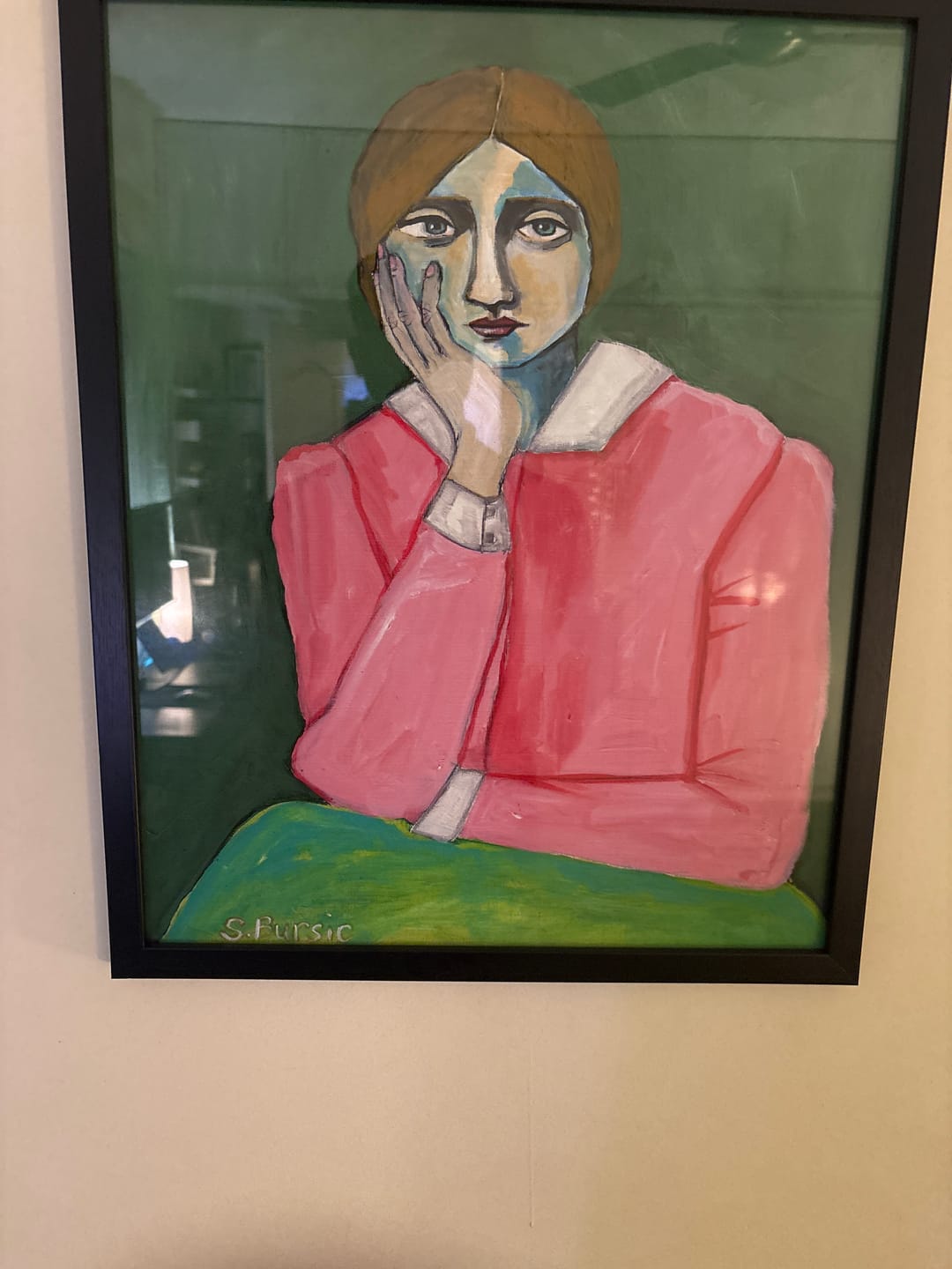 Customer photo review of Calm Woman Bohemian Artwork