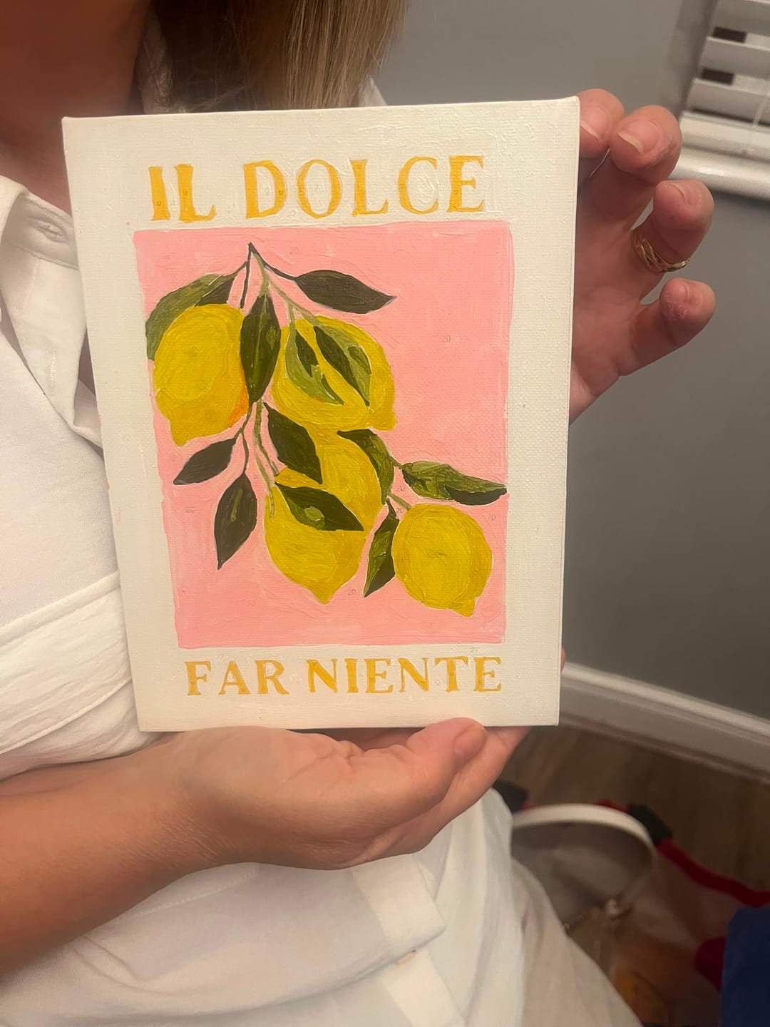 Customer photo review of 6 Mini Paintings - Italian ''Dolce Vita'' Set