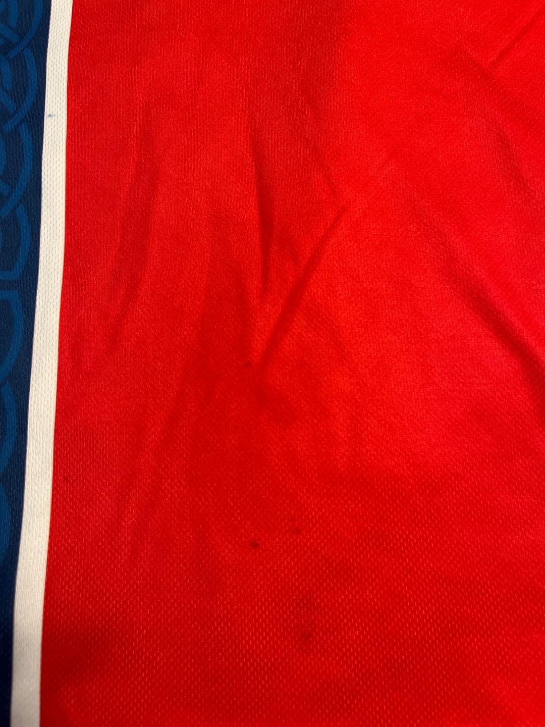Customer photo review of Custom Norway Soccer Jersey 2026 Red Navy and White - Design Your Own