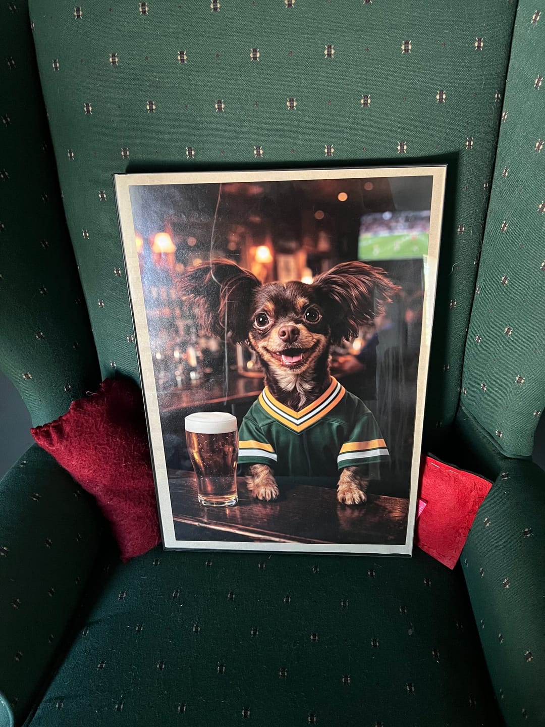 Customer photo review of Pet in Pub - Personalized Poster