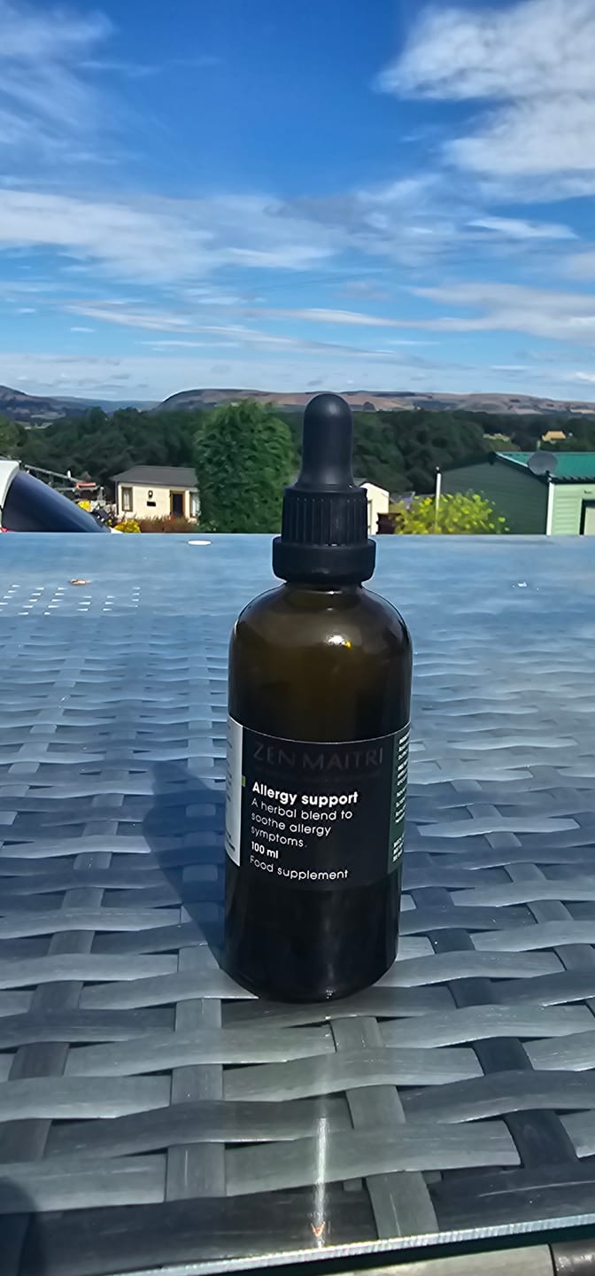 Customer photo review of Allergy Support – Seasonal Comfort Herbal Tincture, 100ml