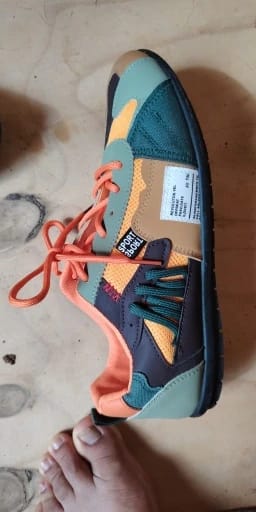 Customer photo review of Luca | Retro Colourblock Trainers