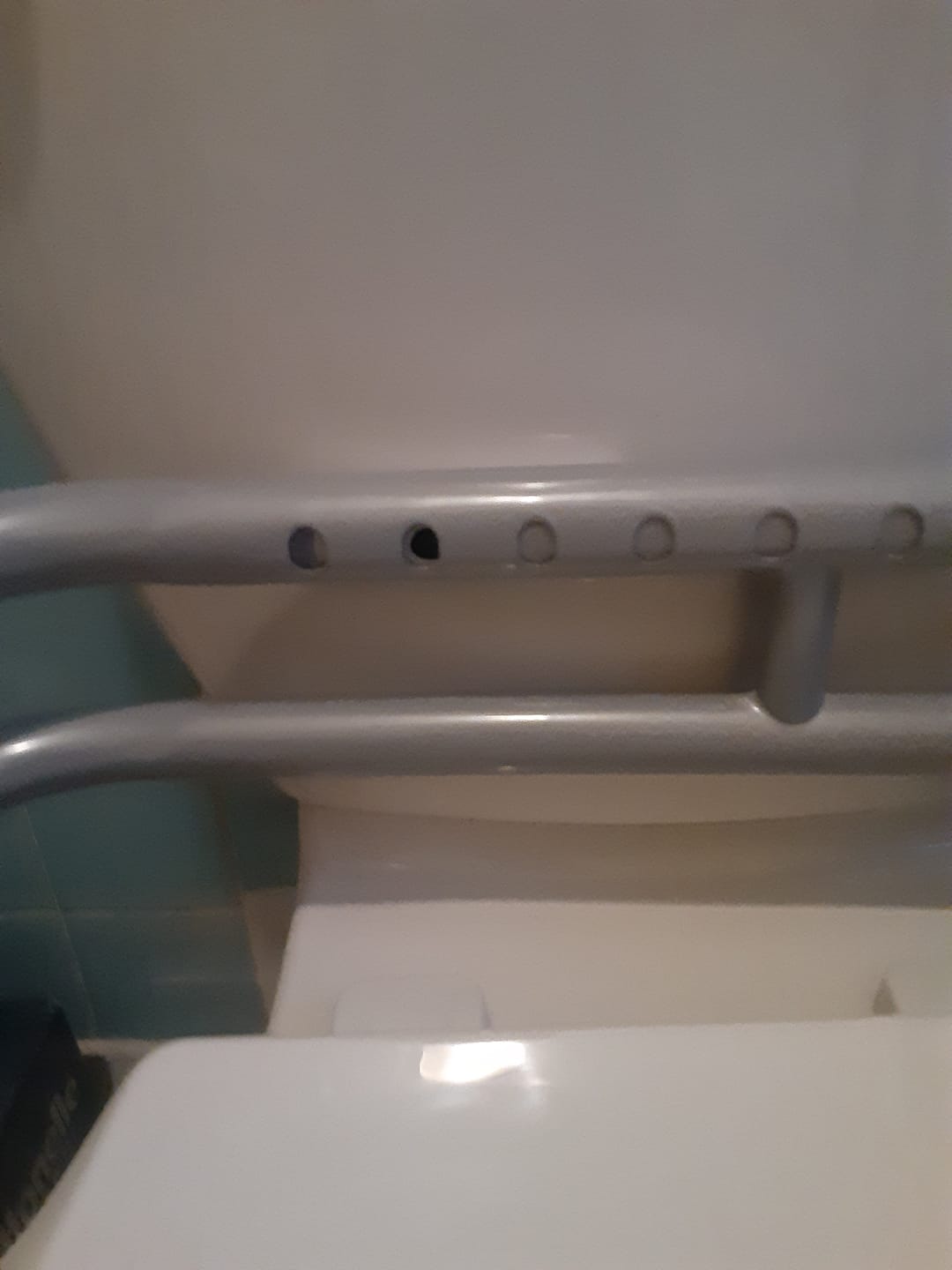 Customer photo review of Toilet Safety Rail (350lb)