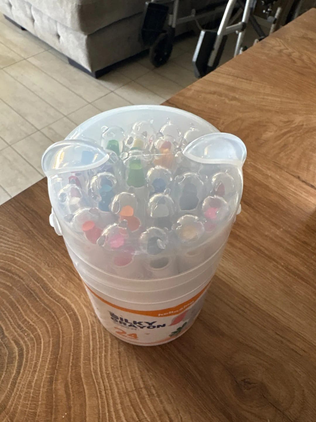 Customer photo review of Washable Crayons Oil Pastels
