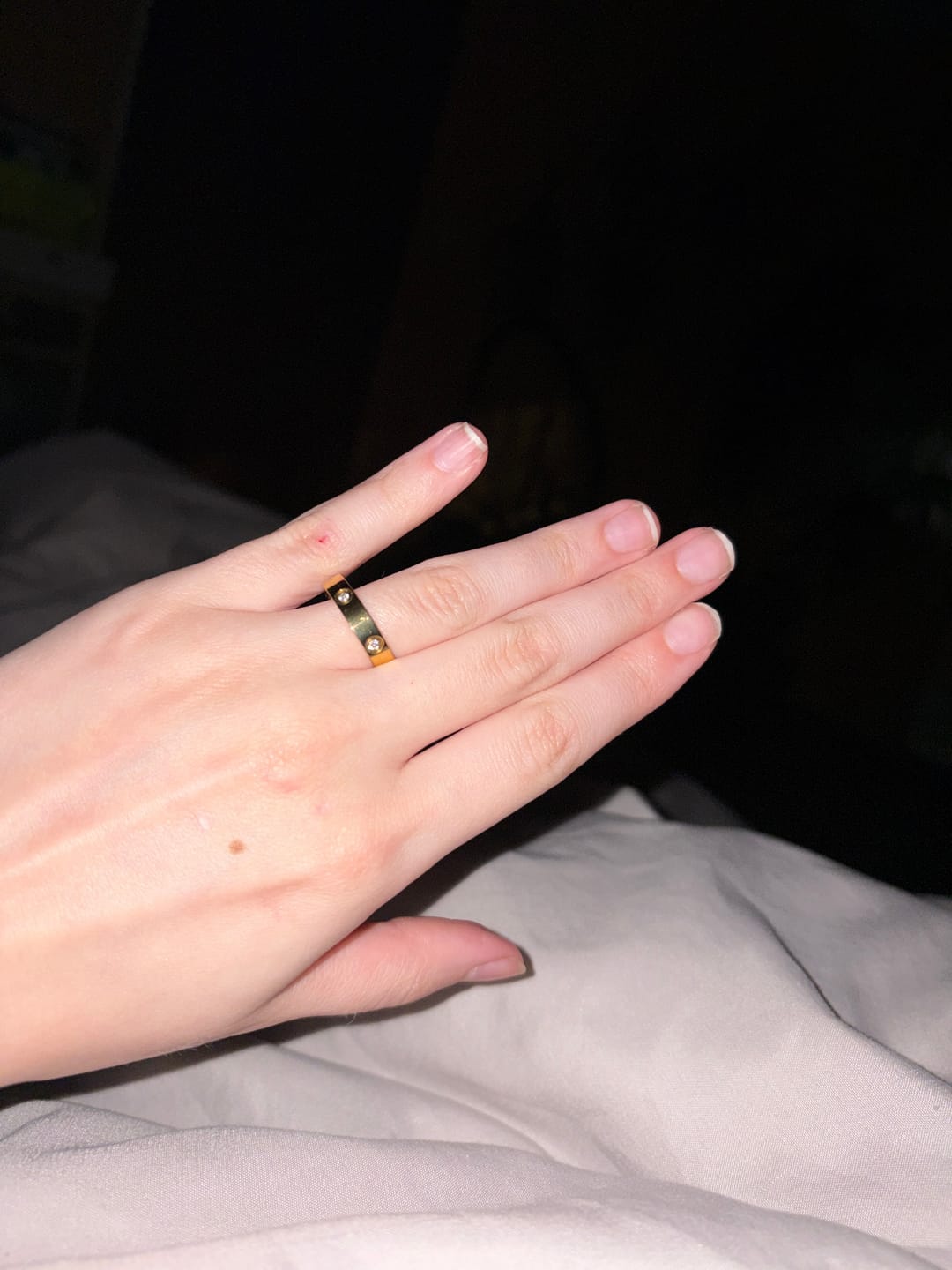 Customer photo review of Arianna Ring | 18K vergoldet