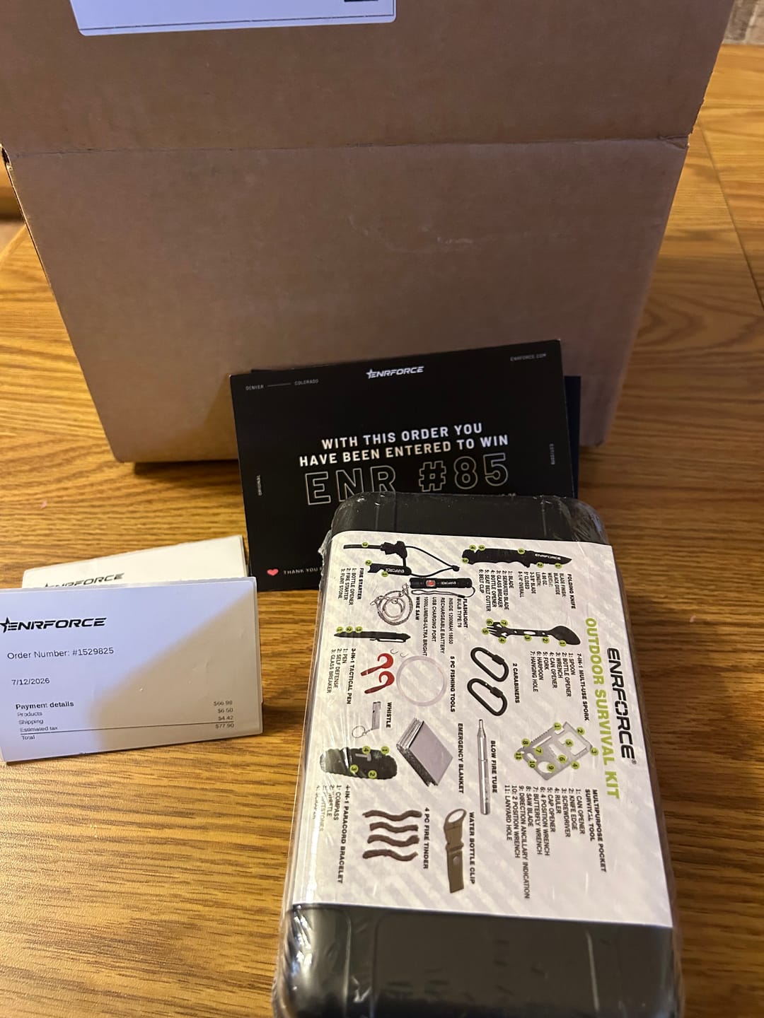 Customer photo review of Survival Kit