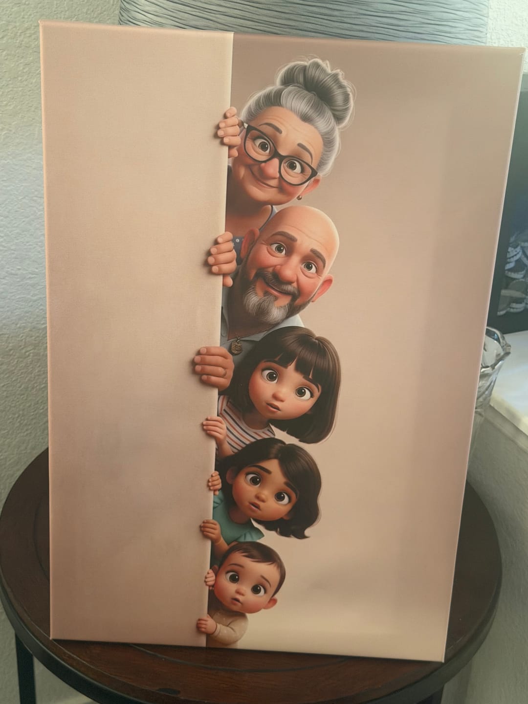 Customer photo review of Personalized Canvas - Animated Wall