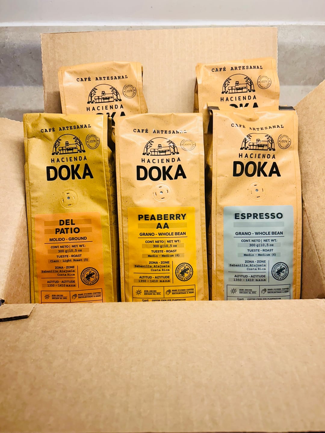 Customer photo review of Café Hacienda Doka Espresso Roast