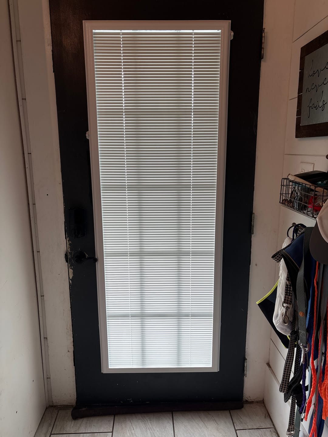 Customer photo review of Add On Blinds Kit (installs on top of existing door glass)