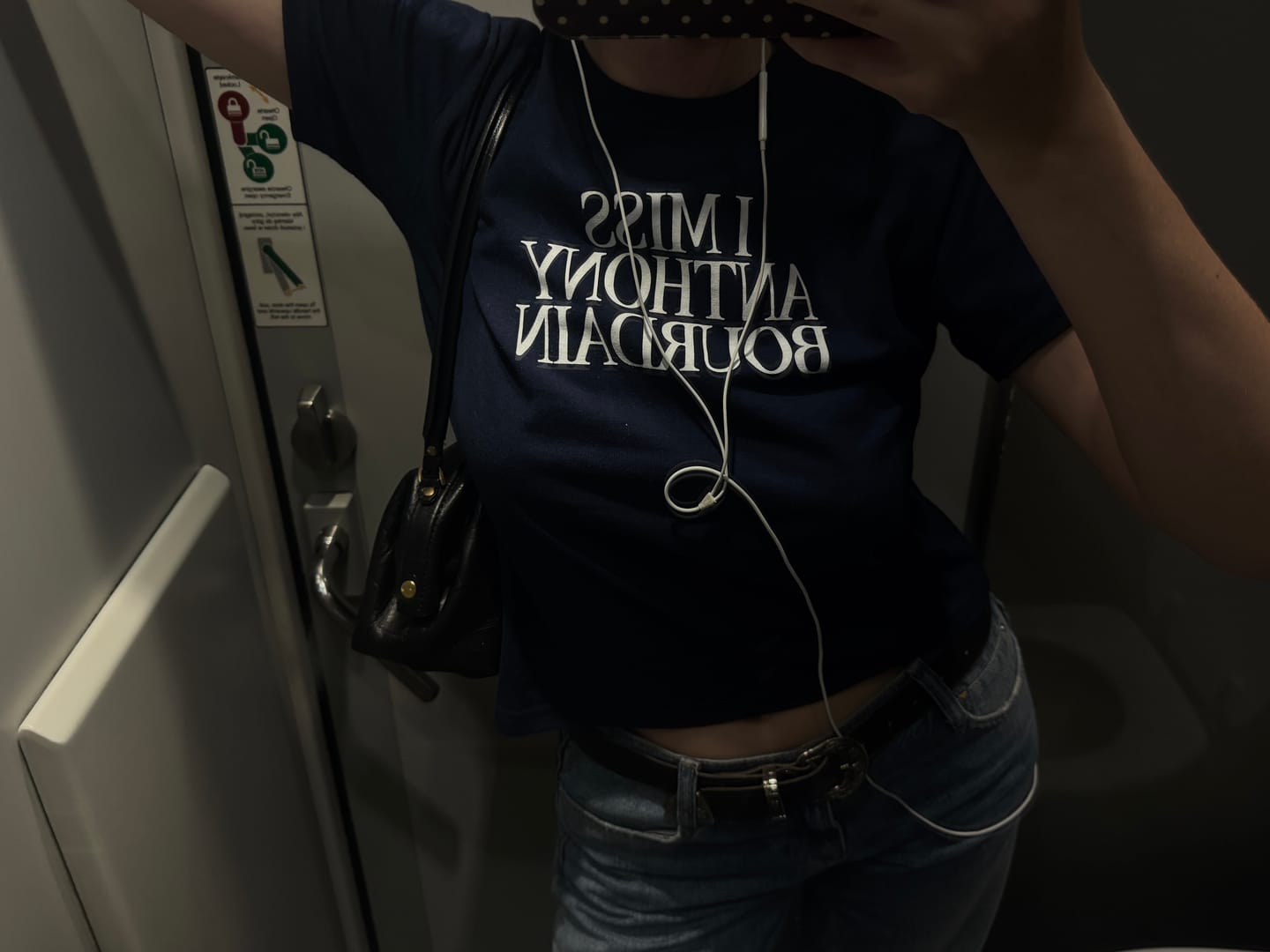 Customer photo review of I Miss Anthony Bourdain Baby Tee