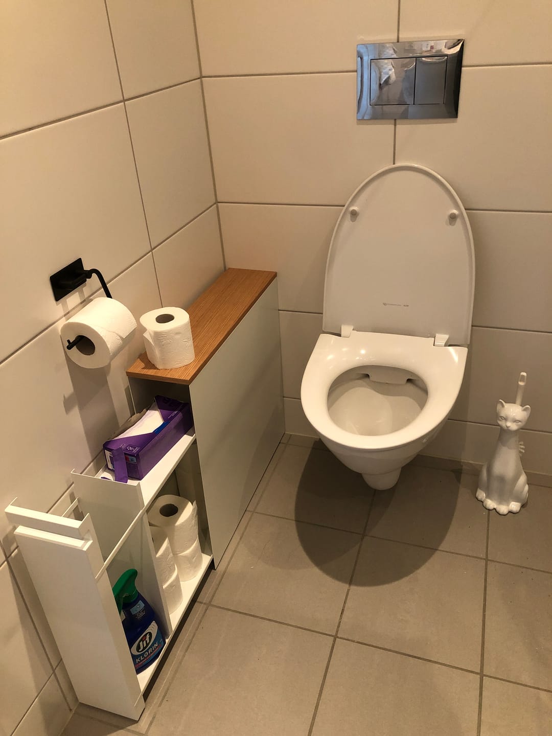 Customer photo review of Uttrekkbar oppbevaringshylle hvit, 55 x 56 cm