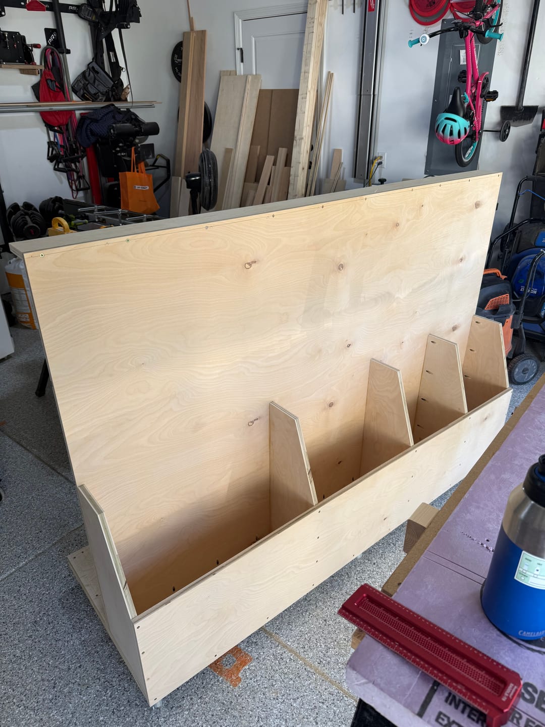 Customer photo review of Compact Wood Storage Cart Plans - Digital Download