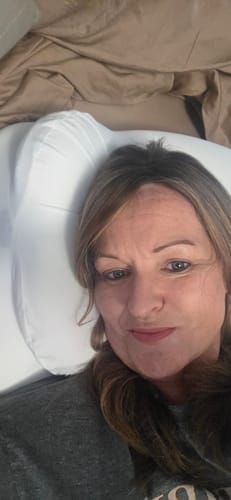 Customer photo review of Cloudii Comfort Align Pillow