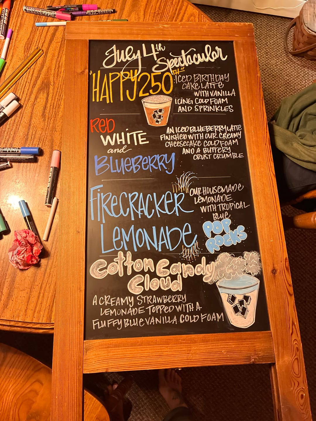 Customer photo review of 24ct Chalk Markers- Artists Assortment