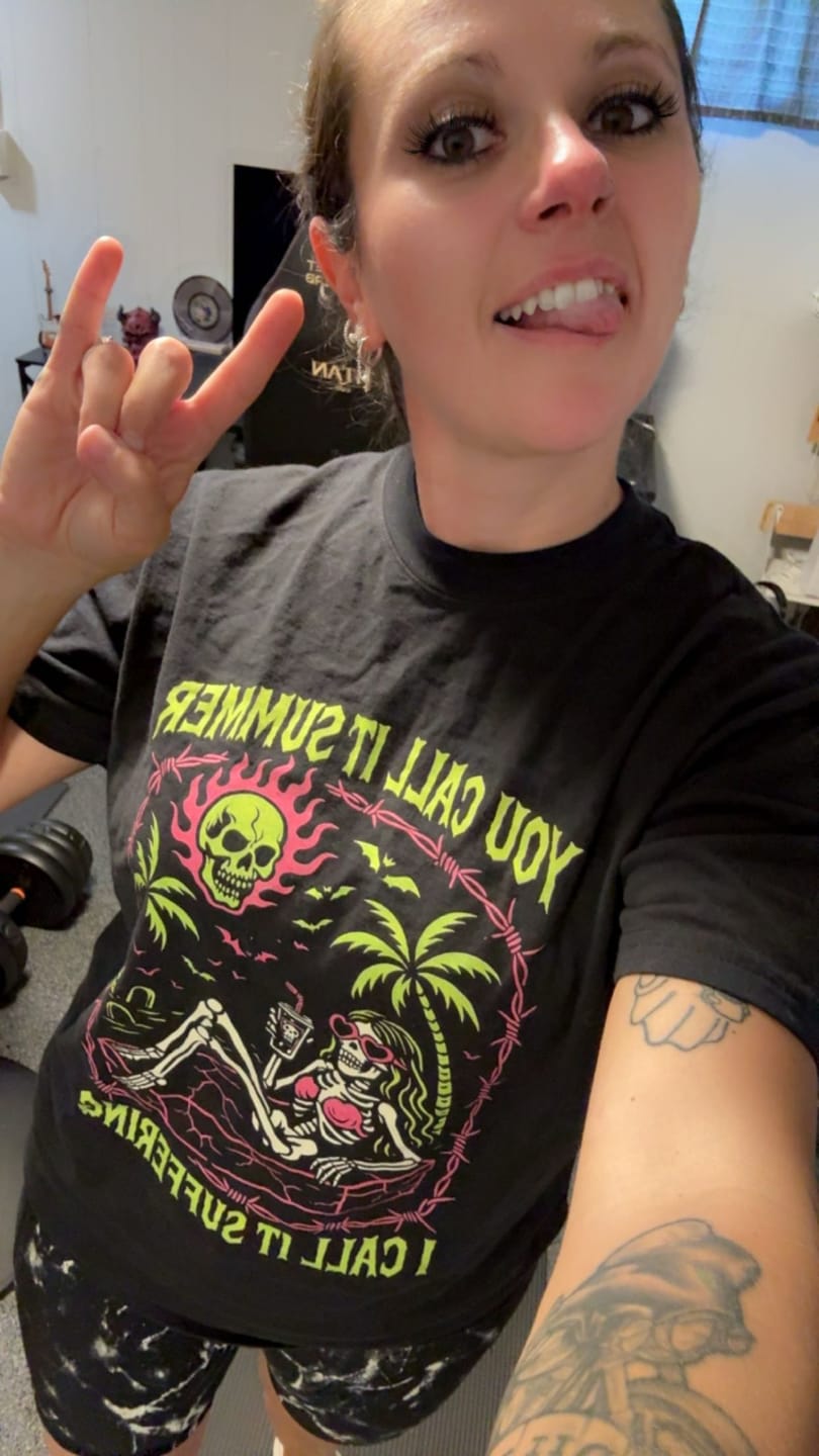 Customer photo review of Summer Suffering TEE