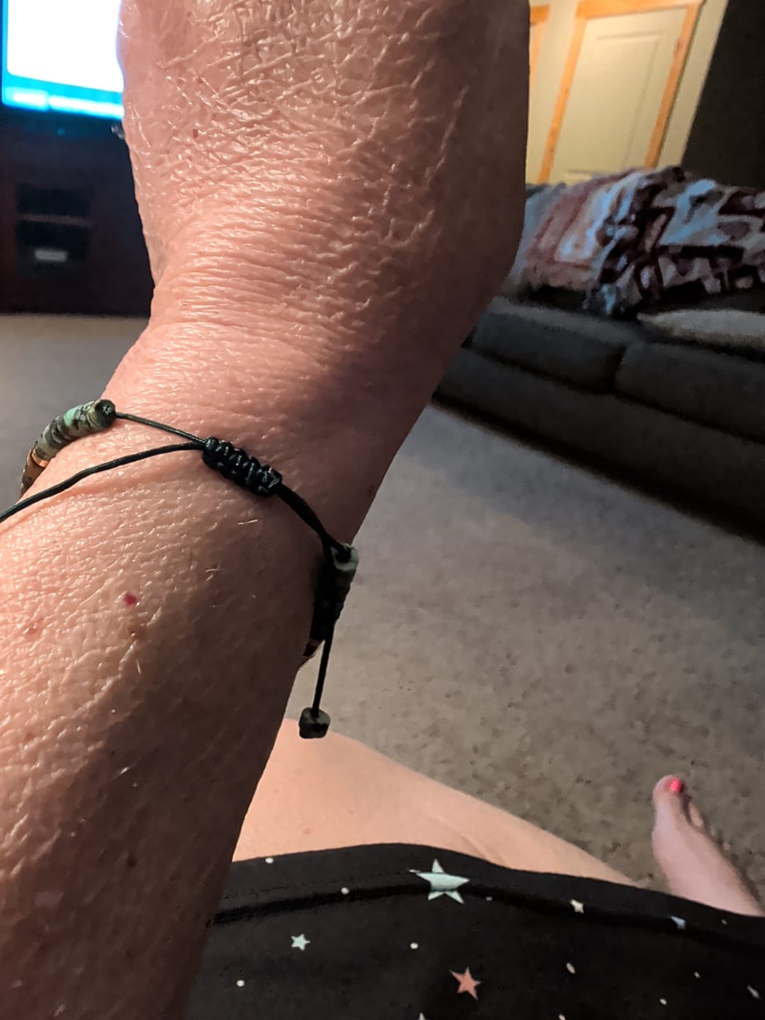 Customer photo review of 'Best Bitches Forever' Morse code Motivational Bracelet