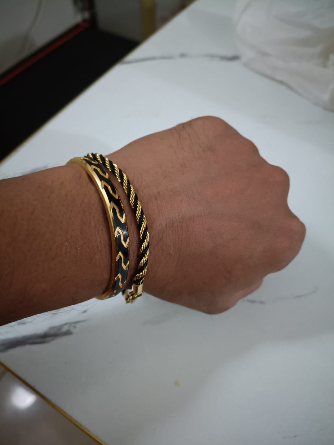 Customer photo review of Twisted Rope Bracelet