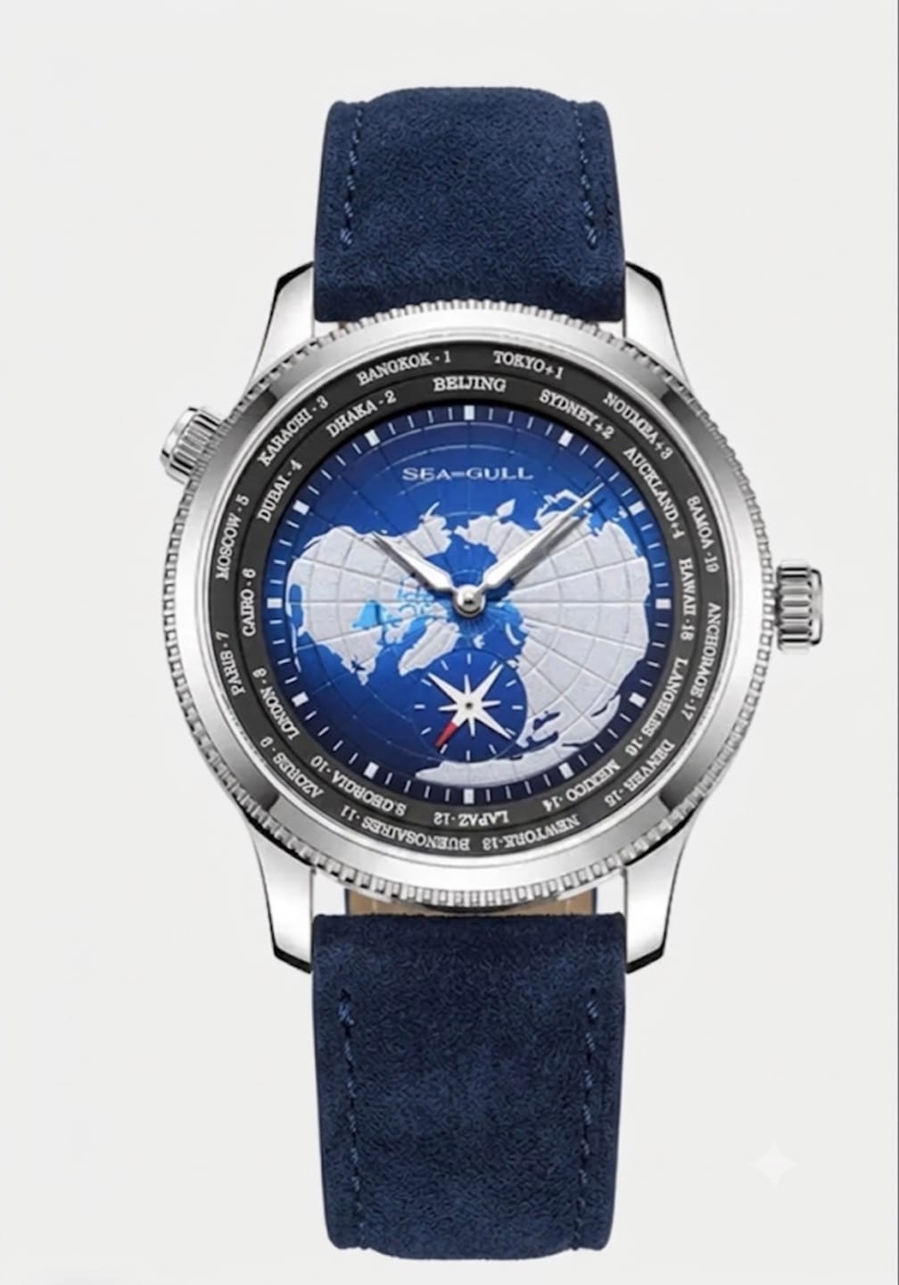 Customer photo review of GMT Watch | World Time | Sub Second Dial | 41mm