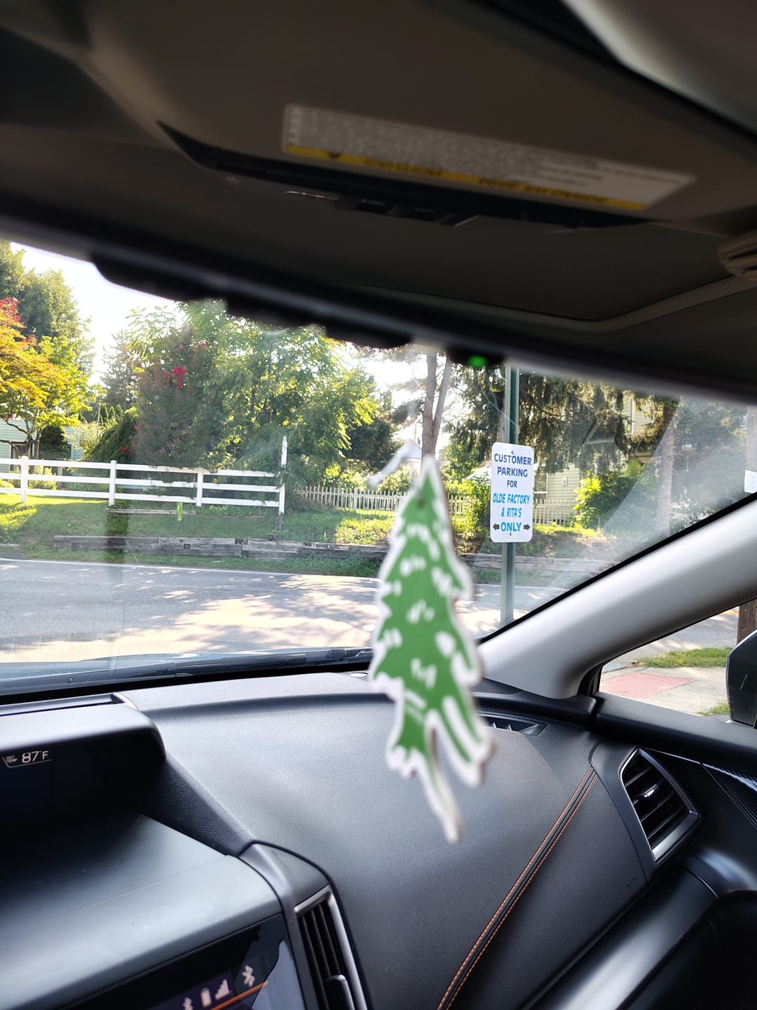Customer photo review of Lebanese Cedar Air Freshener + Sticker Pack