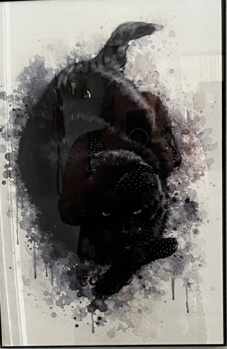 Customer photo review of Personalized Poster - Watercolor Realistic Portrait